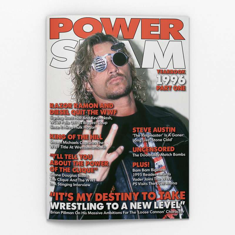 Power Slam Yearbook 1996 Part 1 cover featuring Brian Pillman
